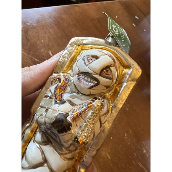 Slavic Treasures Glittered Creepy Coffin Ornament - Halloween Christmas Box Tag - Picture 9 of 9